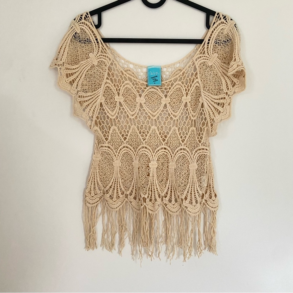 Crochet bohemian top